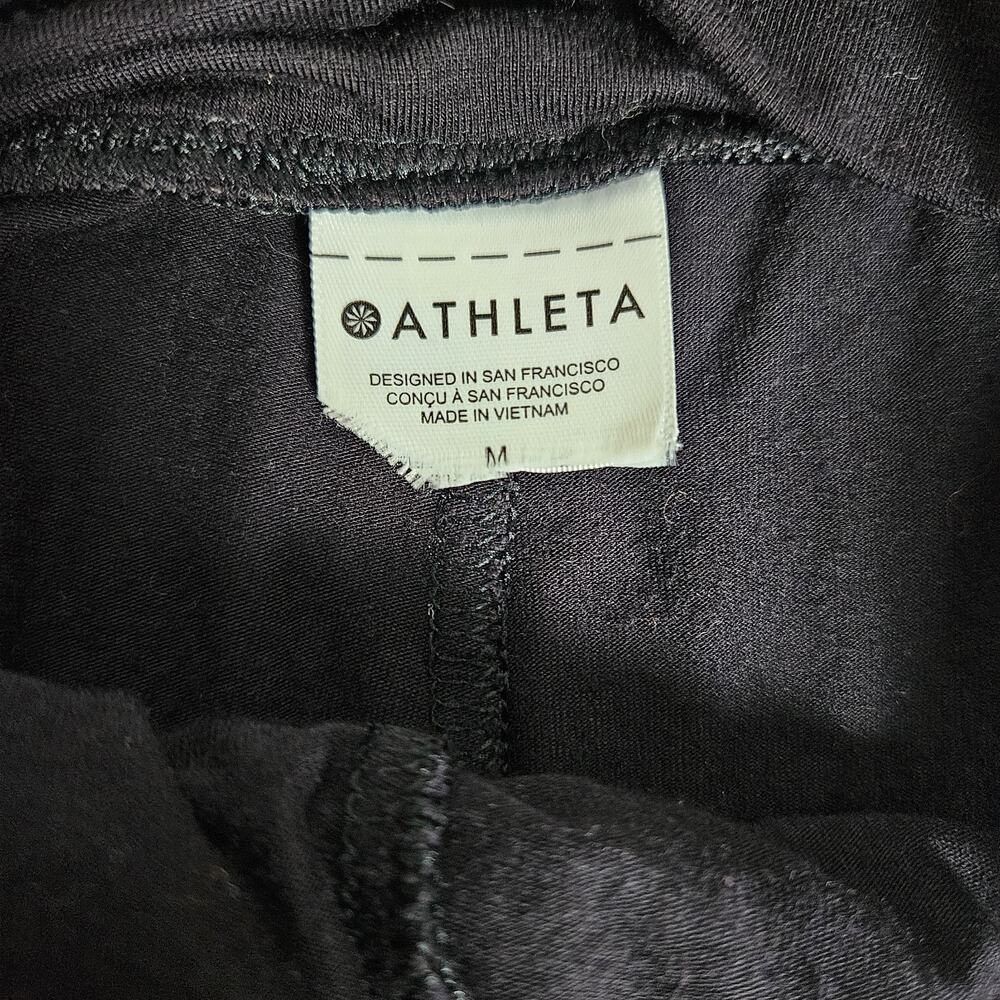 Athleta Release Pants Women's Medium Black Yoga Relaxed Loungewear Stretch - Picture 3 of 8
